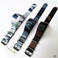 [Trendy Essentials] 18mm20mm22mm24mm NATO NATO Canvas Nylon Strap Square Buckle Thin Outdoor Camoufl