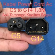 Ac Cord C14 to C5 Power Cable / C14 to Notebook Plug / C14-adaptor