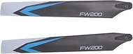Lybunair 2pcs RC Helicopter Propeller Heavy Duty Replacement RC Helicopter Rotor Blade for FW200 (Bl