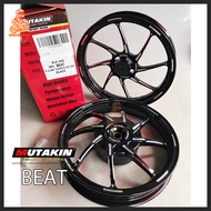 MUTAKIN  Front Disc 4 Holes Rear Drum CNC RB8 Mags RIM For Honda  BEAT CARB/FI 1.85x2.15x14S