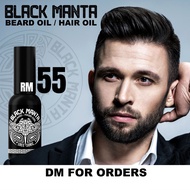 Black Manta Beard Hair Oil/ Hair growth Unisex(50ML)
