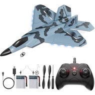 RC Plane, Remote Control Airplane, Drone for Kids and Beginners F-22 Glider Fighter Jet, Ready to Fl