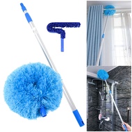 Ceiling Fan Duster Cleaner Brush Cobweb Cleaning Tool Long Extendable Microfiber Mop Save Strength A