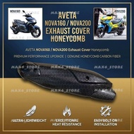 AVETA NOVA160 / NOVA200 EXHAUST COVER CARBON HONEYCOMB NOVA 160 / NOVA 200 PROTECTED COVER EKZOS MUF