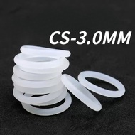 （-XCF）O-ring gasket CS3mm*OD102-300mm O-ring white silicone seal ring food grade seal waterproof rub