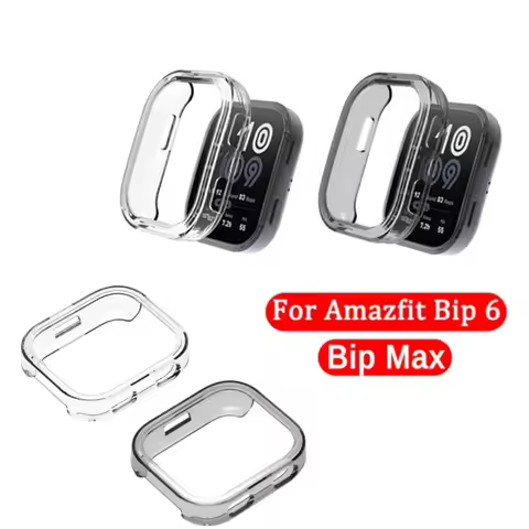 For Huami Amazfit Bip6 / Huami Amazfit Bip Max Soft TPU Case Protector Half Pack Smartwatch Frame Bu