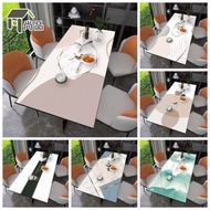 [9Style/Customized]Nordic Marble Leather Dining Table Cushion Simple Home Rectangular Tea Table Tablecloth Student Writing Office Desk Pad Waterproof and Oil-Proof DisposablePVCTablecloth Waterproof, Oil-Proof and Heat-Resistant