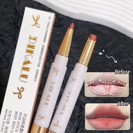 Double-ended Soft Mis Lip Liner & Lipstick Pen Matte Lip Liner Waterproof Non-fading K0i9