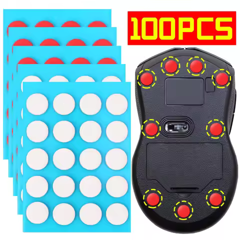 20-100pcs 6/7mm Small Round Dot Universal Mouse Feet Pads Mouse Skates DIY Mice Glide Feet ICE Contr