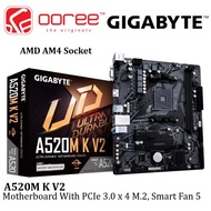 GIGABYTE A520M K V2 AM4 MOTHERBOARD COMBO PROCESSOR AMD AM4 RYZEN 5 5500 / AMD AM4 RYZEN 5 5600G - M