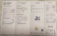 IGI國際鑽石證書圓形鑽石