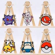 Acrylic Keychain, Pokemon Cartoon Pattern, Gengar Lucario, Double-sided