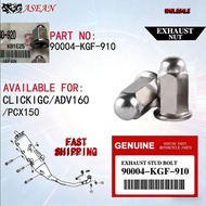 2PAIR CLICK i GC/ADV /PCX 150 Exhaust Stud Bolt 7x17-90004-KGF-910)(Exhaust Nut Cap 7mm-90304-MJ0-92
