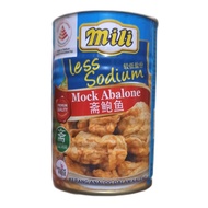 Mili Mock Abalone Less Sodium 185g Mili Abalone Vegetarian Can/ Mili Clam Analog Can 185g/