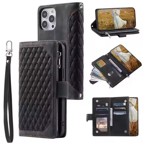 For OPPO A80 A98 A78 A58 5G 4G Flip Case Crossbody Zipper Wallet Leather Funda For OPPO A98 A78 A58 