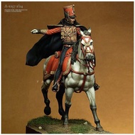 1/24 Red Cavalry Captain Resin Figure Soldier White Model (Original Special) A-1257