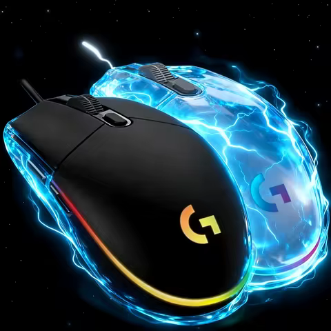 Logitech G203/G102/G402 gaming mice, supporting LightSync RGB, highly personalized.