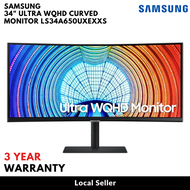 Samsung 34" Ultra WQHD Curved Monitor LS34A650UXEXXS (3 Years Local Samsung warranty)