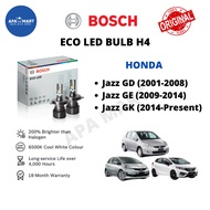 BOSCH Eco H4 LED Headlamp Bulb Cool White (2pcs) 12V 24W for Honda Jazz (GD, GE, GK) Year 2001-Prese