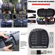Motorcycle 35L 37L 47L Box Storage Top Box WITH PLATE SPONGE BACKREST Waterproof for Motorbike Bicyc