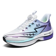 รองเท้าวิ่งชายความเร็วการแข่งขันนักเรียนเด็กขนาดใหญ่กีฬา Beng Popcorn 8pro Red Horse รองเท้าตาข่ายระ