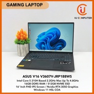 ASUS GAMING V16 V3607V-JRP188WS INTEL CORE 5 210H 16GB DDR5 RAM 512GB NVME SSD RTX-3050 USED LAPTOP 
