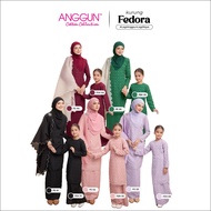 ANGGUN COTTON Baju Kurung Fedora Sedondon Batch 1 Material Lace Organza embroidery Cutting Moden