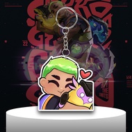 GANTUNGAN Valorant Anime Game Keychain - Gekko - Acrylic Keychain - AcrylicKeychain