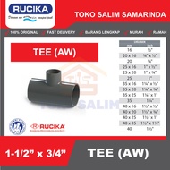 %%%%] Tee T 1 1/2" x 3/4" - 1 1 1/2 x 3/4 AW JIS RUCIKA