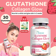 NATURE GLOW Glutathione Collagen Glow Gummies Original Whitening Skin Anti-Aging Collagen 30 Gummies