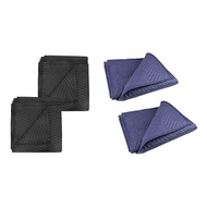 2Pcs Moving Blankets 40x72Inches Heavy Duty Packing Blankets for Moving Shipping Furniture Wrapping