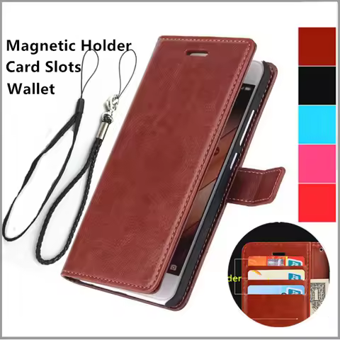 card holder cover case for Meizu M5 Note M6 Note MX6 Pu leather phone case wallet flip cover
