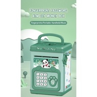 Kids Money Saving Box Manually Deposit Money Password Unlock Tabung ATM Bank Machine Kids Music Coin