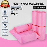 (Free_Ongkir) Polymailer 50x60 cm Pink Isi 50 Pcs Polymailer Kantong