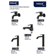 [100% ORIGINAL] FALLA SUS 304 MATTE BLACK WATER WALL SINK PILLAR KITCHEN FAUCET BASIN ADJUSTABLE TAP