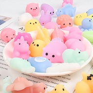 50pcs Cute Mochi Squishy Toys  Mini Fidget Squishies Toy For Kids Party Favors Christmas Birthday Gift Easter Goodie Bags Stuffers