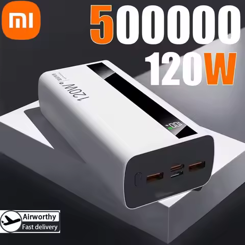 Xiaomi 500000mAh High Capacity Power Bank 120W Super Fast Charging Power Bank Portable Battery Charg