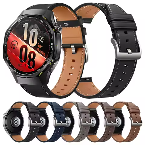 Leather Watch Strap 20mm 22mm For Huawei Watch GT 7 7 Pro GT6 5 3 2 Pro 46mm 42mm Band For HUAWEI WA