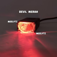 MERAH IBRIGHT L7 - Flat Blue Lens LED Spotlight - RED, WHITE WHITEDEVIL