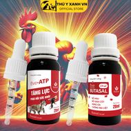 Tăng bo tăng cơ tăng lực phụ hồi thể lực cho gà chọi gà đá gà tre - Combo ATP + Butasal Oral - Dung