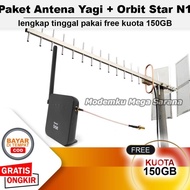 Paket Antena Yagi Extreme 3 + Home Router Telkomsel Orbit Star N1