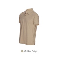andar Men's Airy Fit Short Sleeve Polo Shirt Cobble Beige