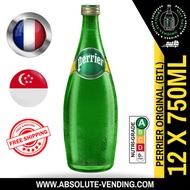 PERRIER Original Sparkling Mineral Water 750ML X 12 (BOTTLE) - FREE DELIVERY WITHIN 3 WORKING DAYS!