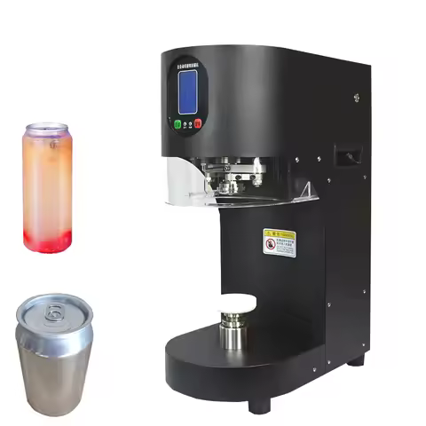 Full automatic plastic PET beverage bottle jar beer tin cup pop can sealer seamer canning can sealin