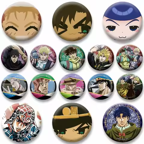 Anime JoJo's Bizarre Adventure Funny Meme Button Pin Clothes Backpack Shoes Jewelry Accessories Badg