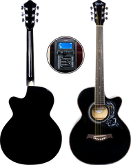 Kazuki KZ-39CE Electric Acoustic Guitar KZ39 Series  กีต้าร์โปร่งไฟฟ้า ขนาด 39 นิ้ว ทรง Auditorium C