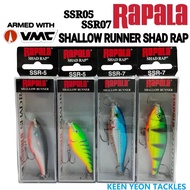 RAPALA SHALLOW RUNNER SHAD RAP FISHING LURE SSR-5 / SSR-7 Rapala Lure