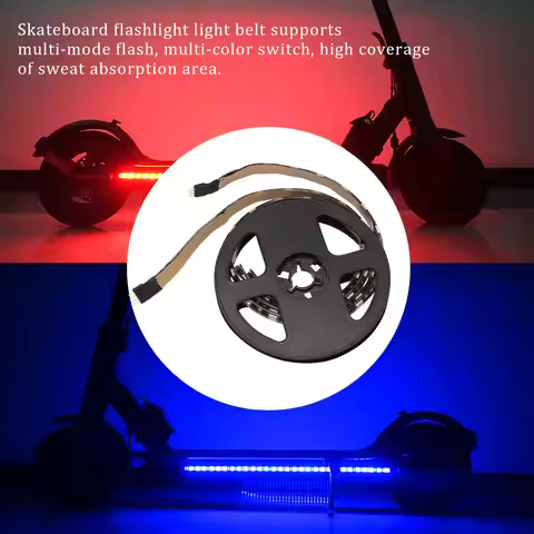 A77E-Waterproof Electric Scooter Foldable LED Strip Lights For Skateboard, Scooter, Party Decoration