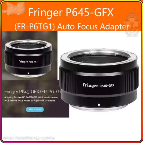 Fringer P645-GFX AF Lens Adapting Ring For Pentax 645 FA/DFA/DA and A/LS manual focus lenses to Fuji