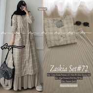 Zaskia Women's Suit 71 72 Haruka Premium Cotton Skirt Set Oneset New Motif Bestseller Ori Any